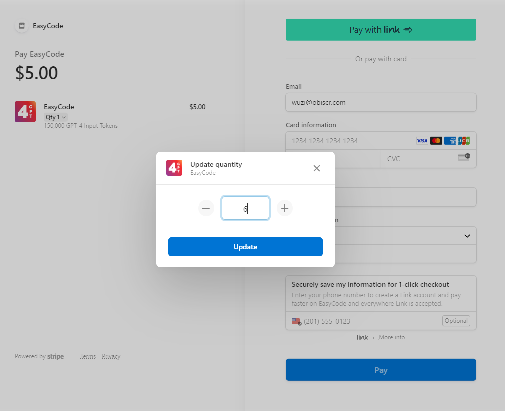 Subscribe GPT-4-Credits Change Numbers