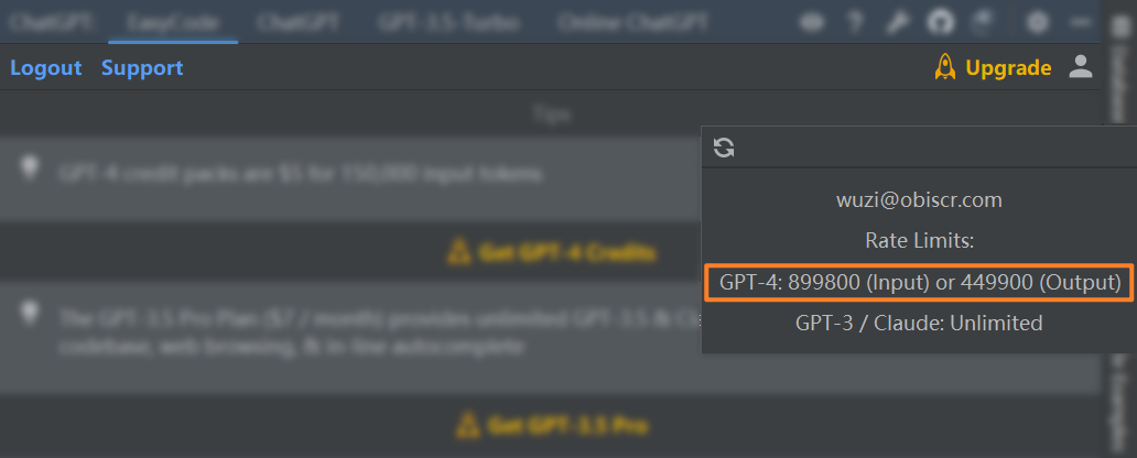 Refresh GPT-4-Credits