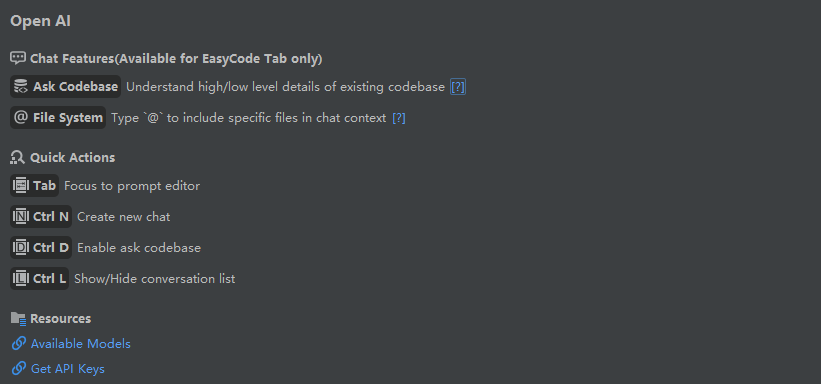 openai api tab new ui
